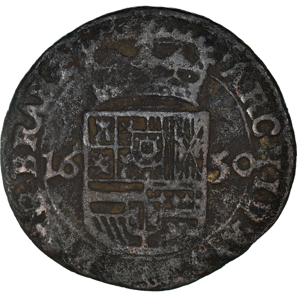 Coin, Spanish Netherlands, BRABANT, Philip IV, Liard, 12 Mites, 1650, Brabant