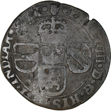 Monnaie, Pays-Bas espagnols, BRABANT, Philippe IV, Liard, 12 Mites, 1654