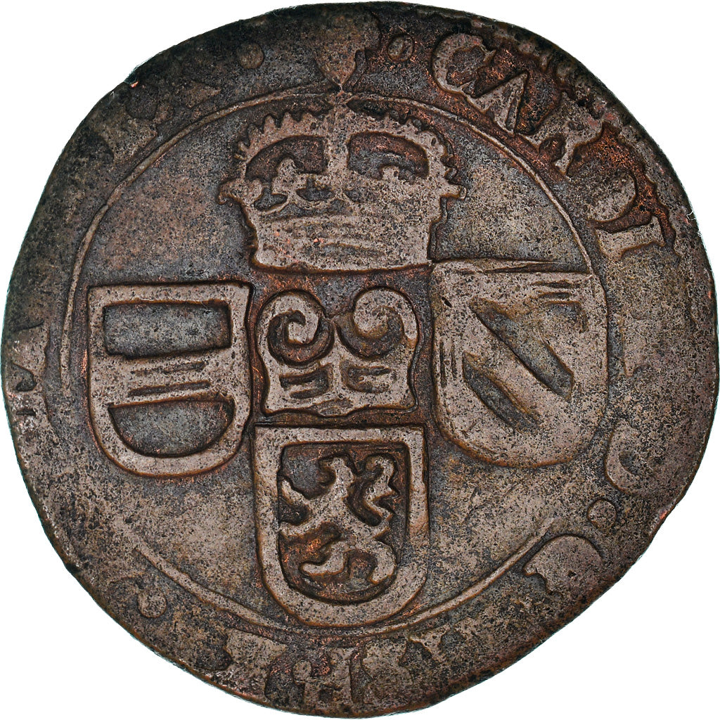 Coin, Spanish Netherlands, BRABANT, Charles II, Liard, 12 Mites, 1685, Brabant