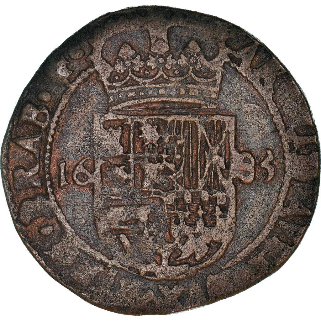Coin, Spanish Netherlands, BRABANT, Charles II, Liard, 12 Mites, 1685, Brabant