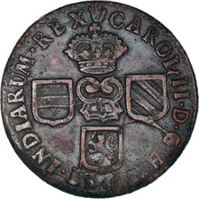 Coin, Spanish Netherlands, BRABANT, Charles II, Liard, 12 Mites, 1692, Antwerp