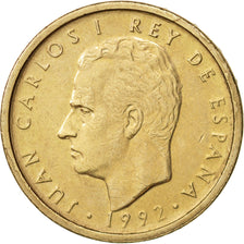 Spagna, Juan Carlos I, 100 Pesetas, 1992, Madrid, BB, Alluminio-bronzo, KM:908