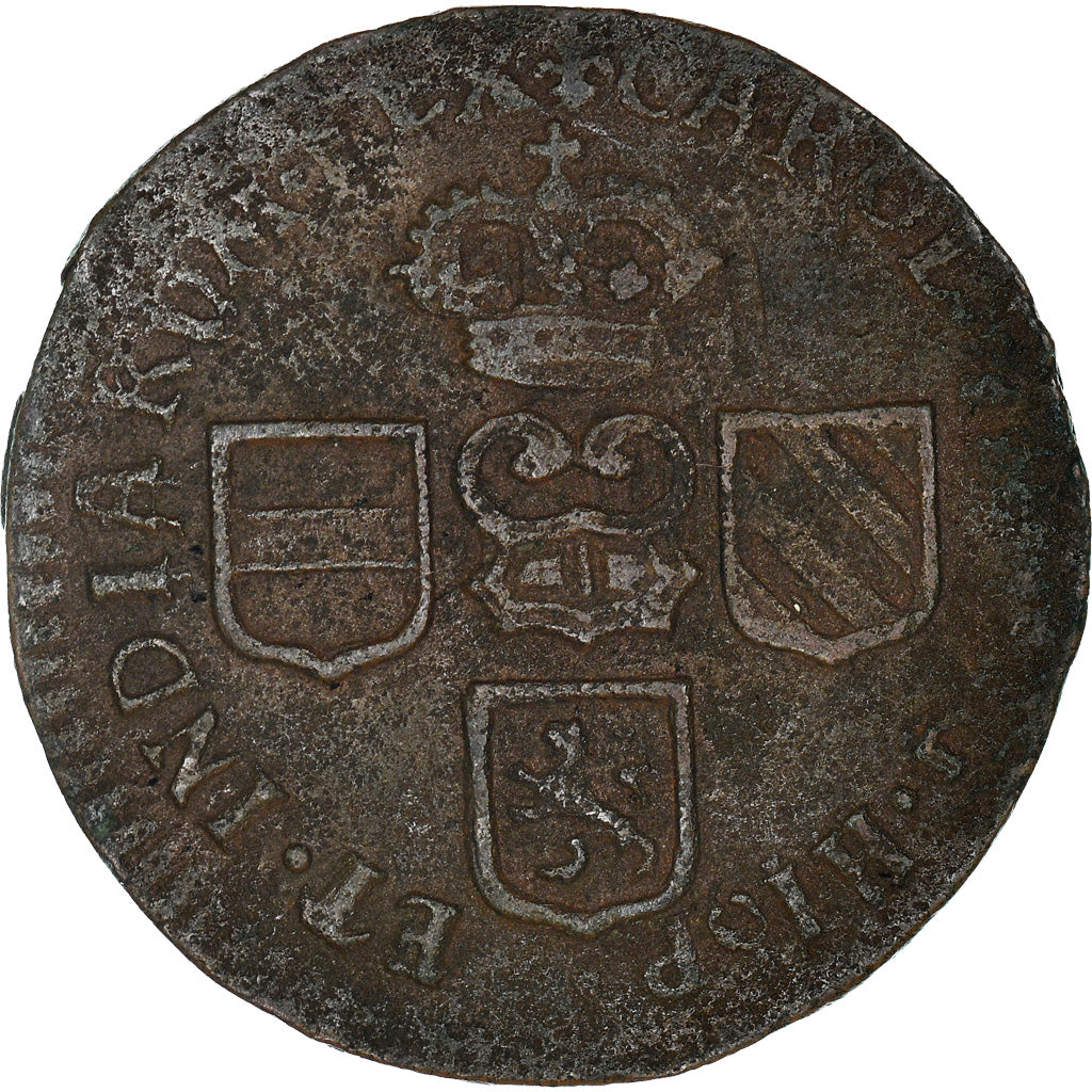 Münze, Spanische Niederlande, Flanders, Charles II, Liard, 12 Mites, 1695