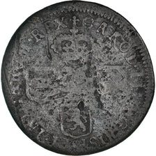 Münze, Spanische Niederlande, Flanders, Charles II, Liard, 12 Mites, 1700