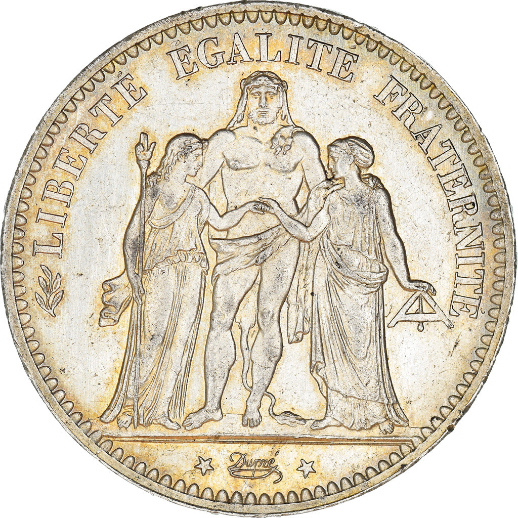 Coin, France, Hercule, 5 Francs, 1875, Paris, AU(55-58), Silver, KM:820.1