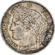 Moneta, Francia, Cérès, 5 Francs, 1849, Paris, BB, Argento, KM:761.1