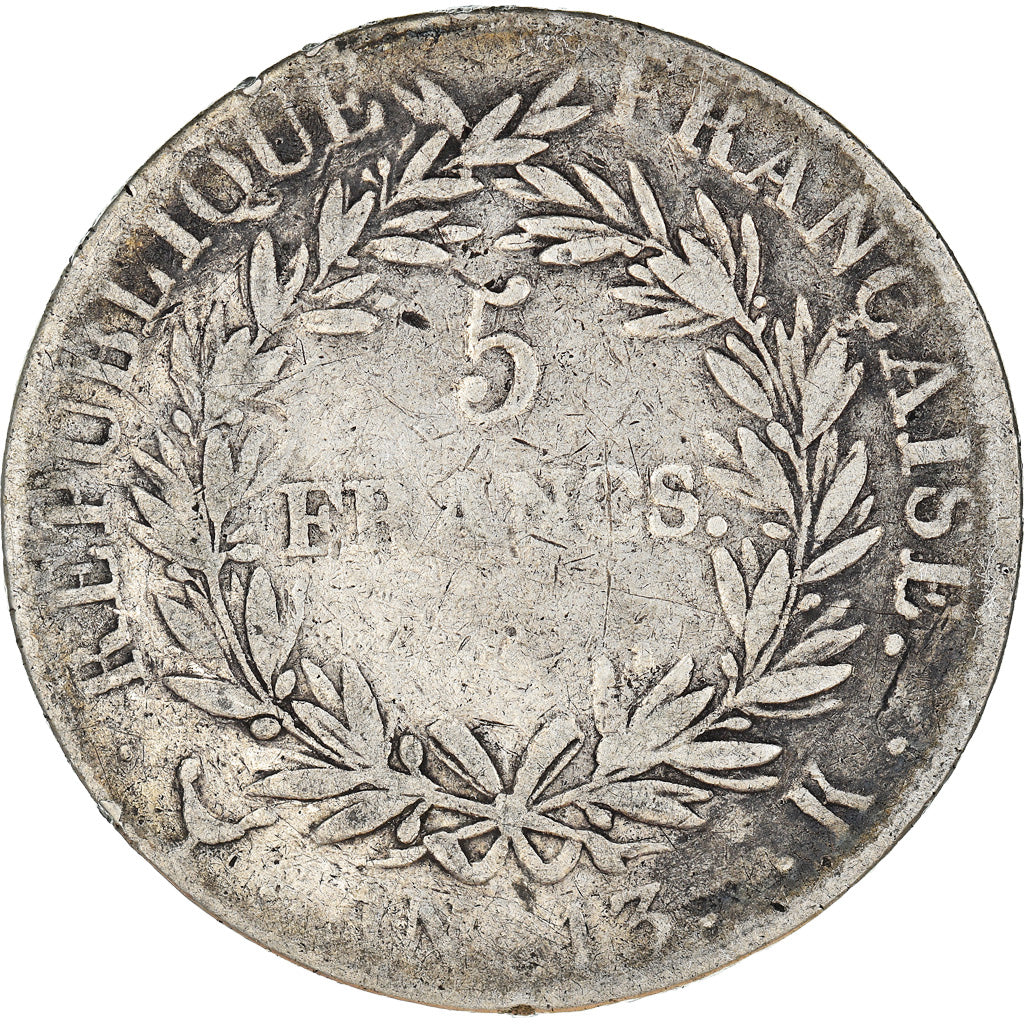 Coin, France, Napoléon I, 5 Francs, AN 13, Bordeaux, F(12-15), Silver, KM:662.8