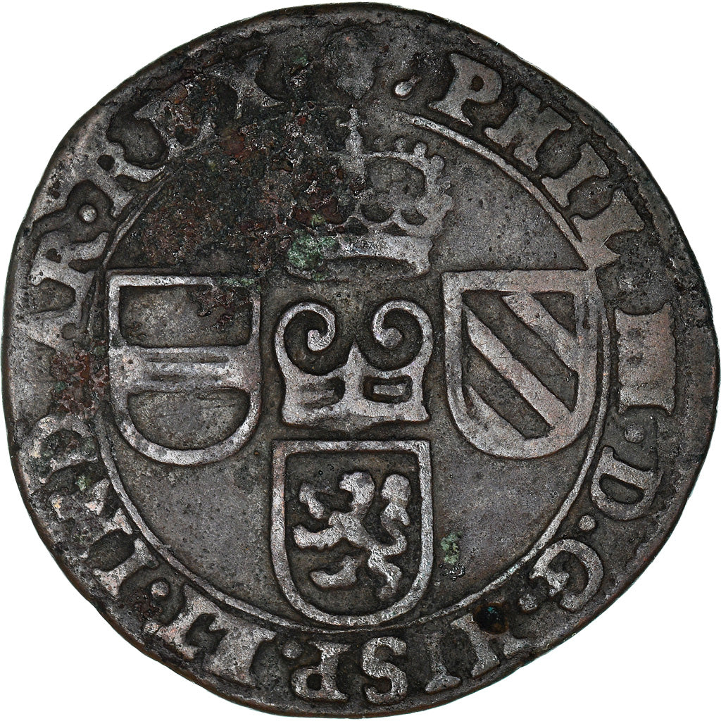 Coin, Spanish Netherlands, BRABANT, Philip IV, Liard, 12 Mites, 1643, Brabant