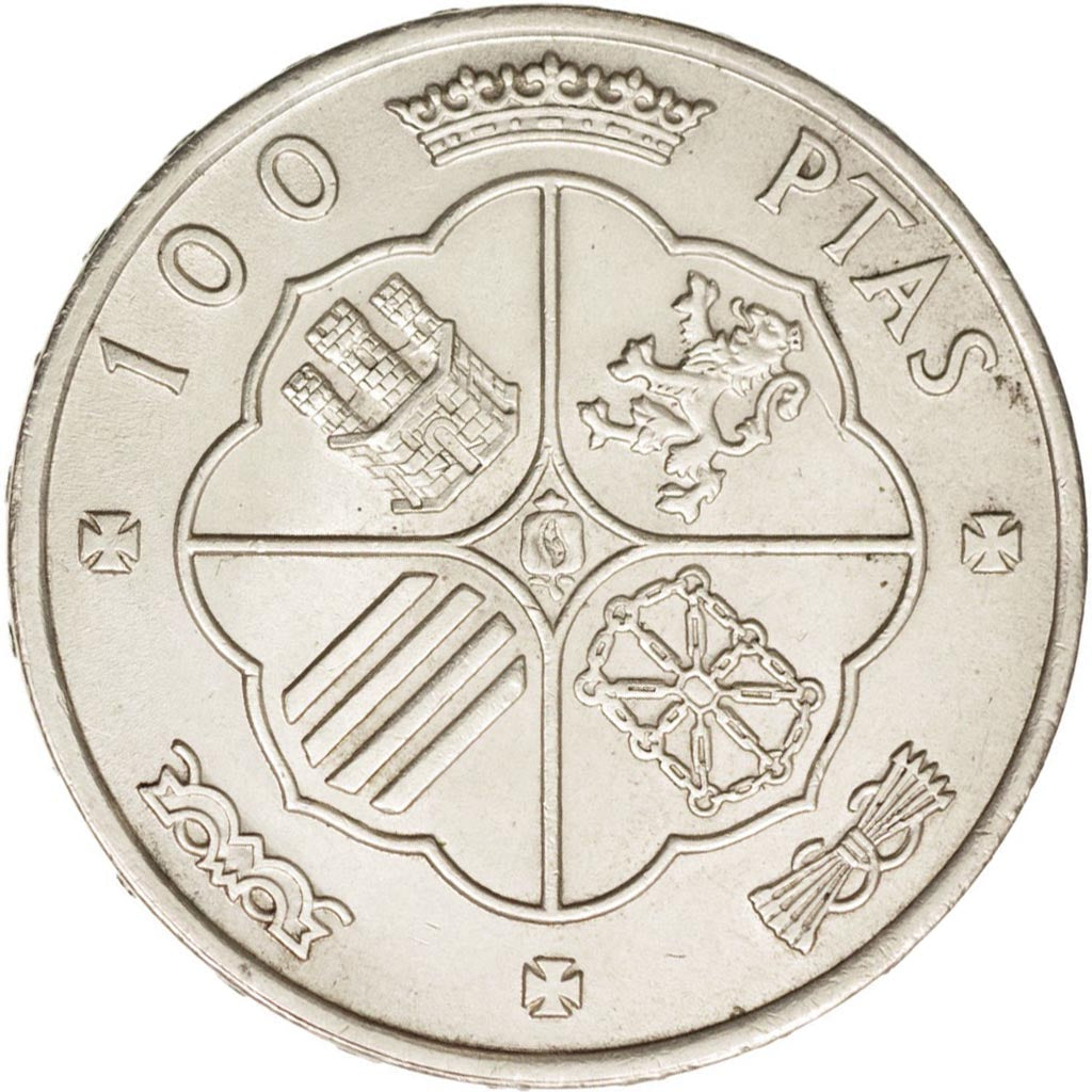 Monnaie, Espagne, Caudillo and regent, 100 Pesetas, 1966, TTB+, Argent, KM:797