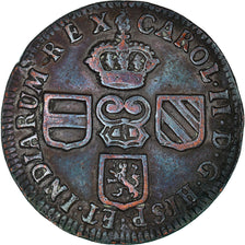 Coin, Spanish Netherlands, BRABANT, Charles II, Liard, 12 Mites, 1691, Brabant