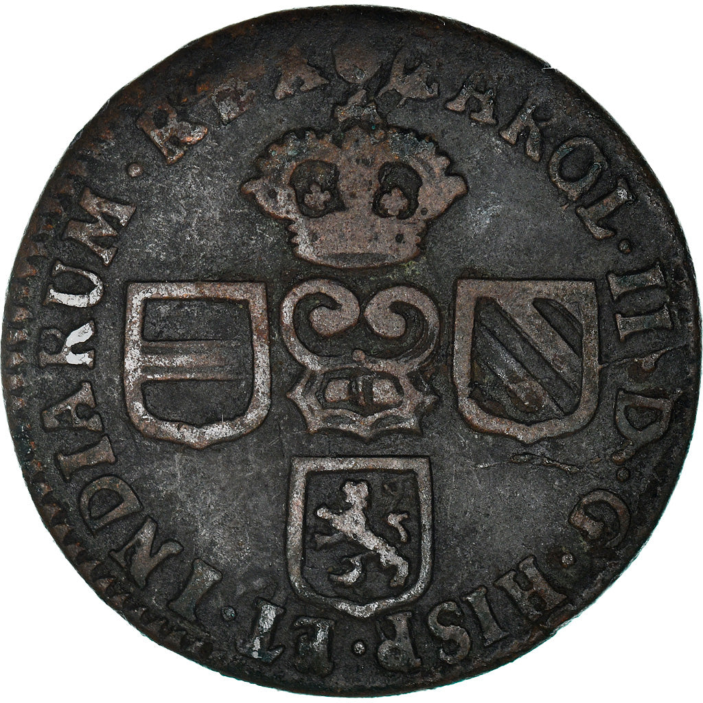 Münze, Spanische Niederlande, BRABANT, Charles II, Liard, 12 Mites, 1692