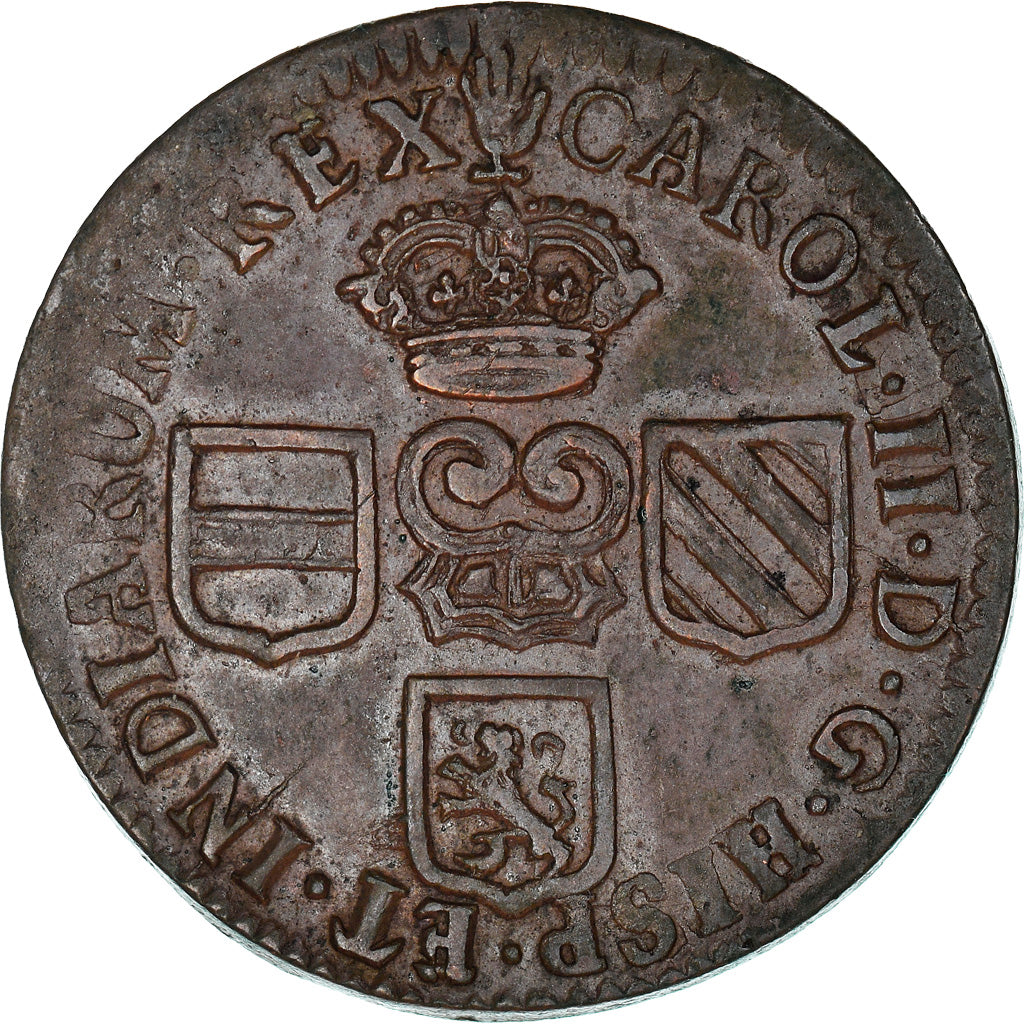 Coin, Spanish Netherlands, BRABANT, Charles II, Liard, 12 Mites, 1693, Anvers