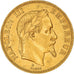 Coin, France, Napoleon III, 100 Francs, 1866, Strasbourg, EF(40-45), Gold