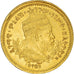 Coin, Ethiopia, Menelik II, 1/4 Werk, 1897, MS(60-62), Gold, KM:16