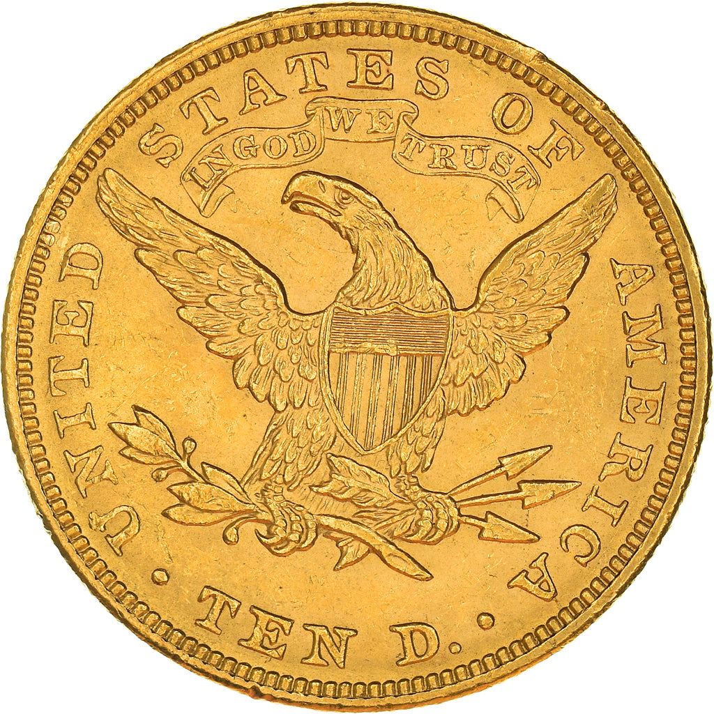 Coin, United States, Coronet Head, $10, Eagle, 1907, Philadelphia, AU(55-58)