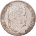 Moeda, França, Louis-Philippe, 5 Francs, 1835, La Rochelle, AU(55-58), Prata