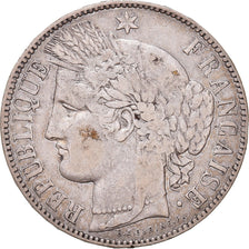 Coin, France, Cérès, 5 Francs, 1871, Bordeaux, VF(30-35), Silver, KM:818.2