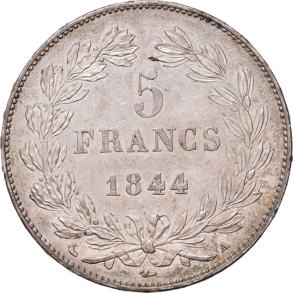 Münze, Frankreich, Louis-Philippe, 5 Francs, 1844, Paris, VZ, Silber, KM:749.1
