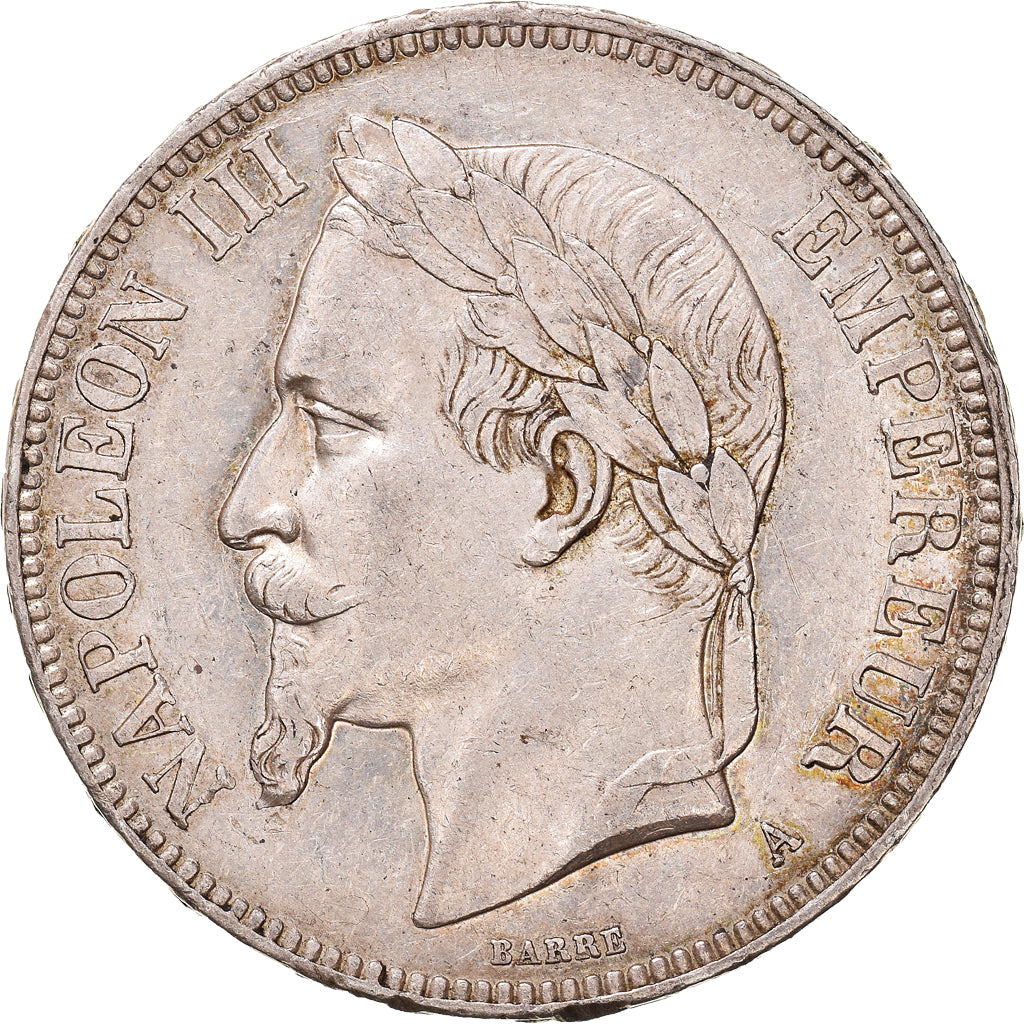 Moeda, França, Napoleon III, Napoléon III, 5 Francs, 1870, Paris, AU(50-53)