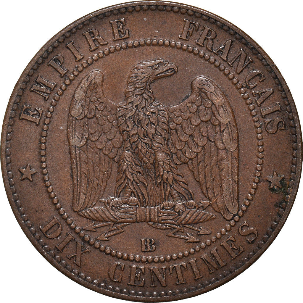 Münze, Frankreich, Napoleon III, Napoléon III, 10 Centimes, 1863, Strasbourg