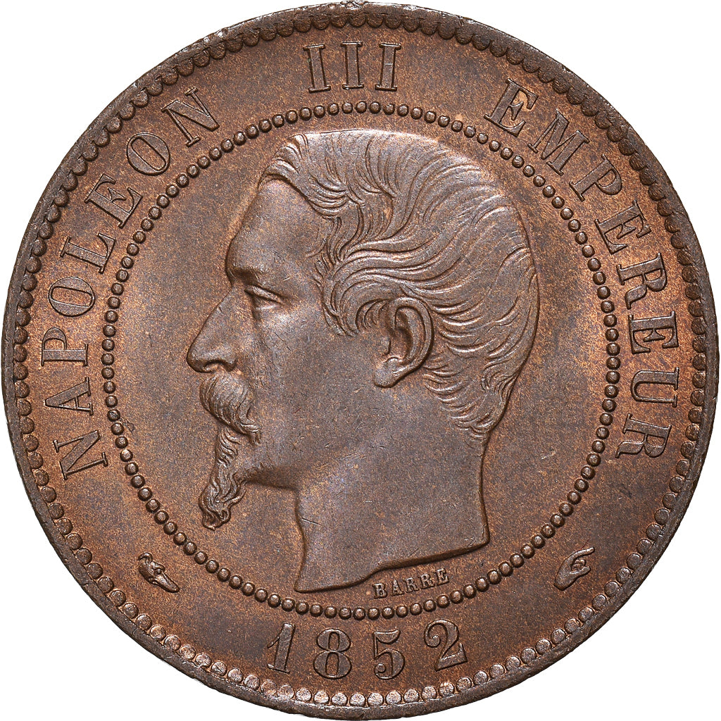 Munten, Frankrijk, Napoleon III, Napoléon III, 10 Centimes, 1852, Paris, PR