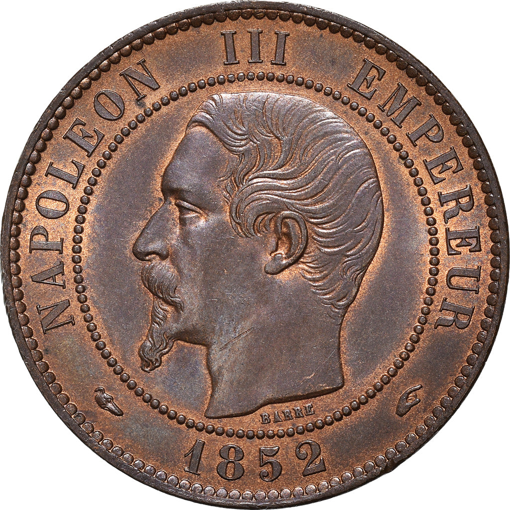 Moeda, França, Napoleon III, Napoléon III, 10 Centimes, 1852, Paris