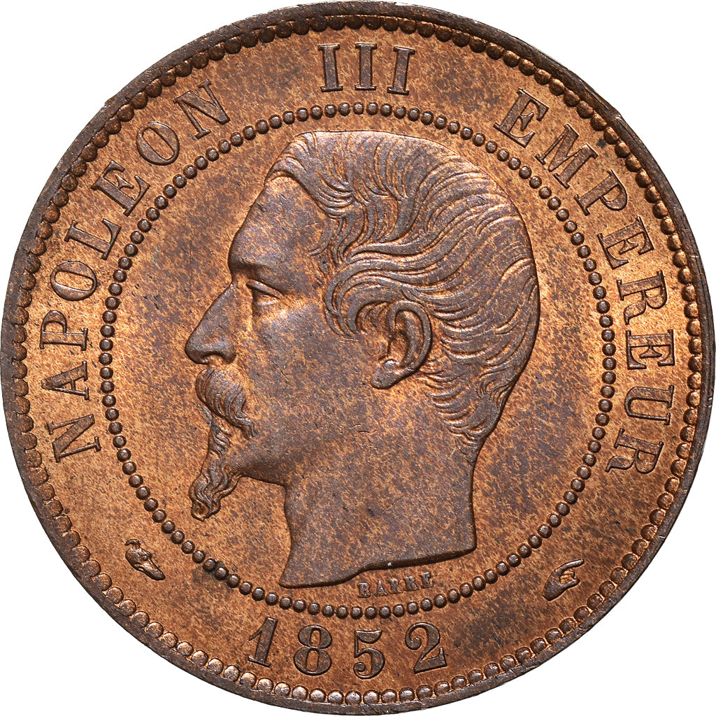 Munten, Frankrijk, Napoleon III, Napoléon III, 10 Centimes, 1852, Paris, PR+