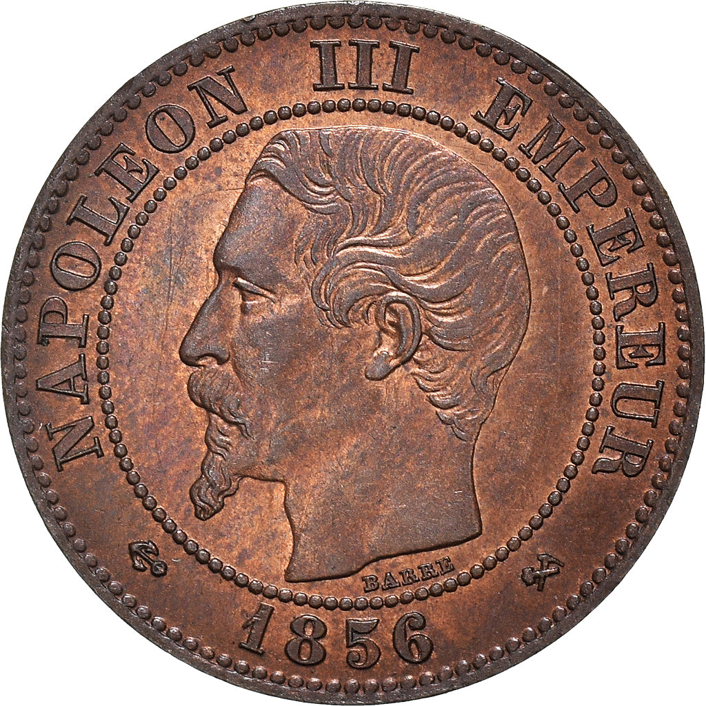 Moneta, Francia, Napoleon III, Napoléon III, 2 Centimes, 1856, Rouen, SPL-