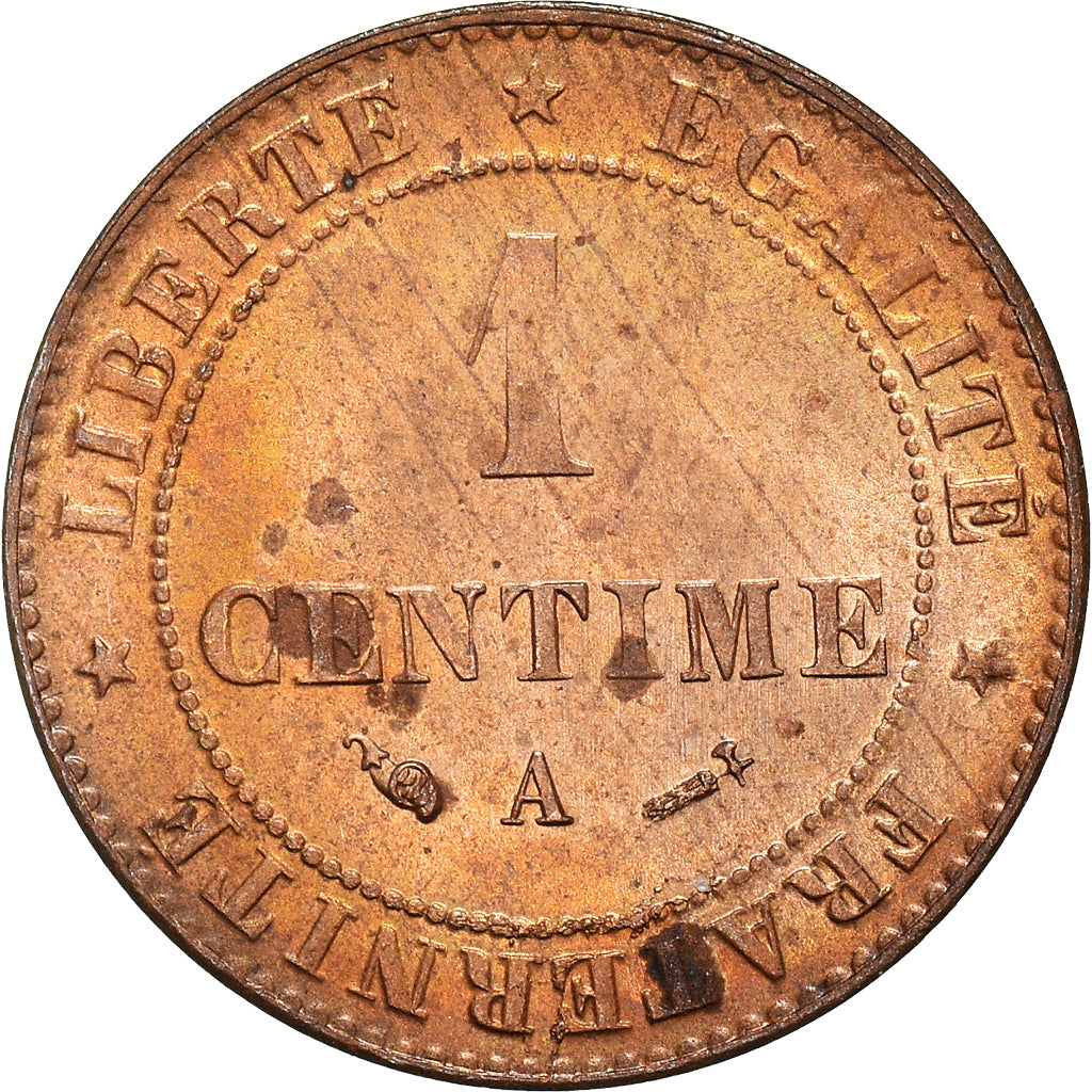 Münze, Frankreich, Cérès, Centime, 1884, Paris, UNZ, Bronze, KM:826.1