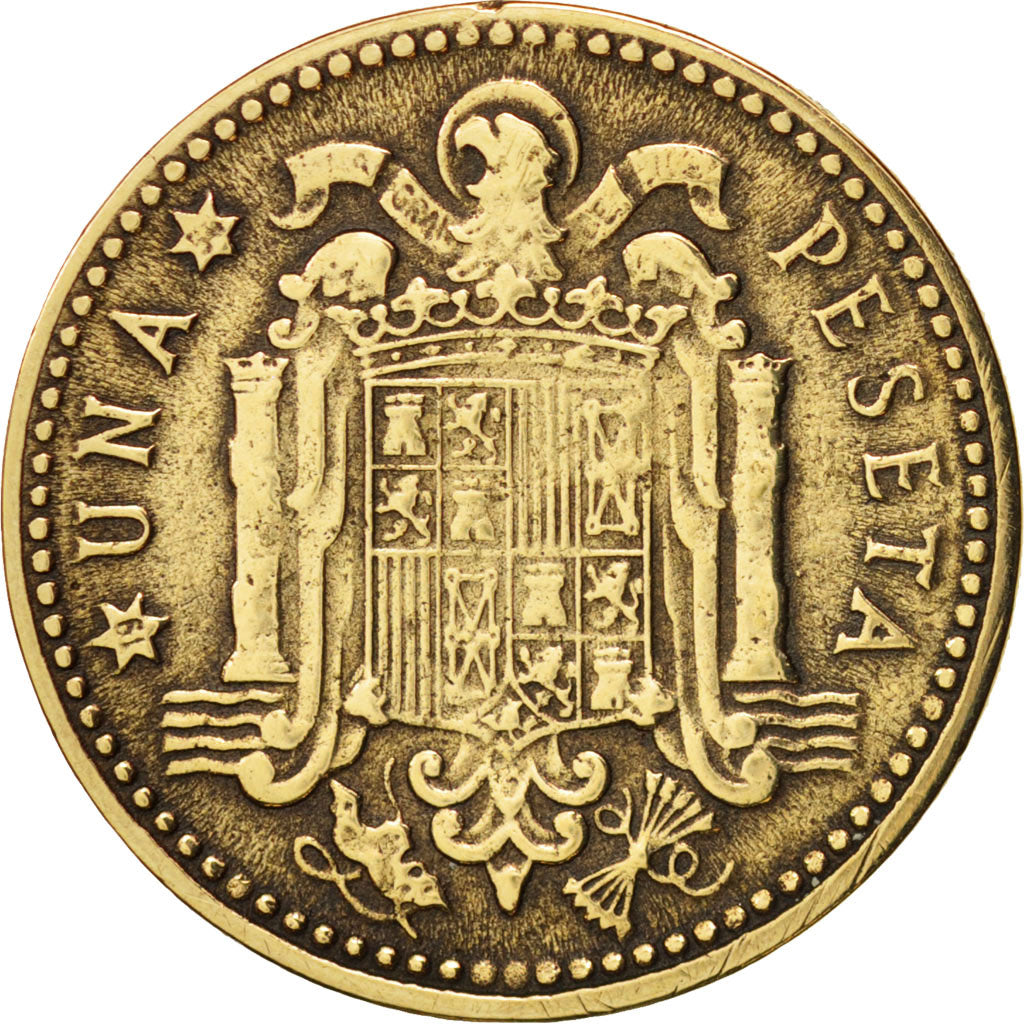 Espagne, Francisco Franco, caudillo, Peseta, 1947, TB+, Aluminum-Bronze, KM:775