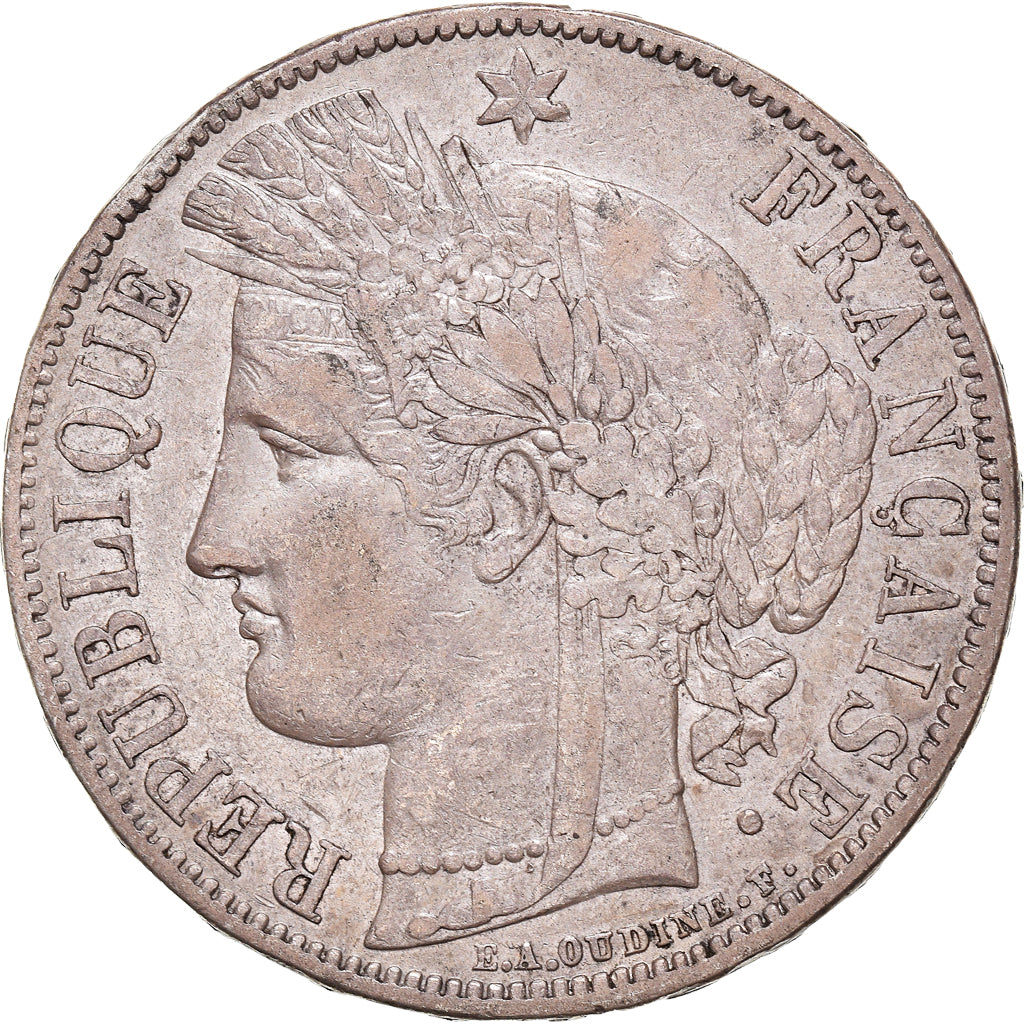 Monnaie, France, Cérès, 5 Francs, 1870, Paris, TTB, Argent, Gadoury:743