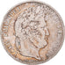 Coin, France, Louis-Philippe, 5 Francs, 1837, Rouen, VF(30-35), Silver