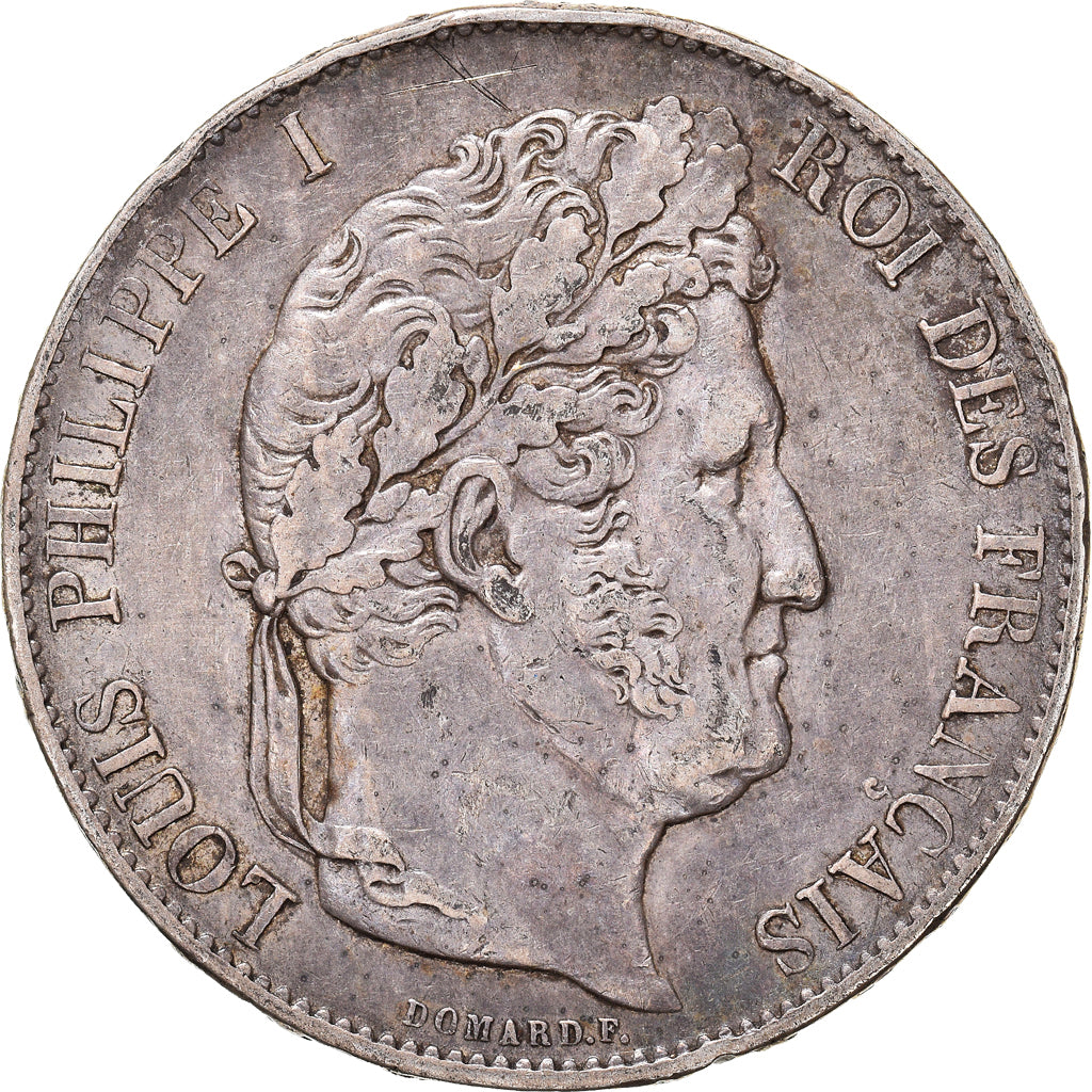 Moneta, Francia, Louis-Philippe, 5 Francs, 1846, Paris, BB+, Argento, KM:749.1