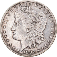 Moneta, Stati Uniti, Morgan Dollar, Dollar, 1880, U.S. Mint, New Orleans, MB+