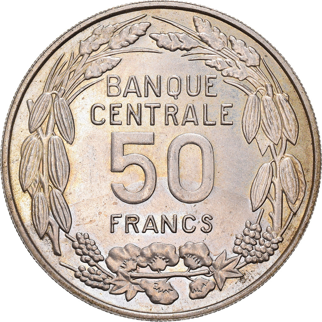 Munten, Kameroen, 50 Francs, 1960, Paris, ESSAI, PR+, Cupro-nikkel, KM:E10