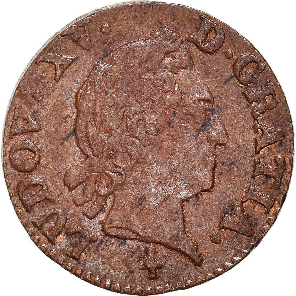 Moneda, Francia, Louis XV, Liard à la vieille tête, Liard, 1772, Paris, MBC+