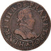 Coin, France, Henri III, Double Tournois, 1585, Paris, VF(30-35), Copper