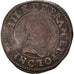 Coin, France, Henri III, Double Tournois, 1589, Saint Lô, VF(20-25), Copper