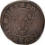 Coin, France, Henri III, Double Tournois, 1589, Saint Lô, VF(20-25), Copper