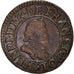 Münze, Frankreich, Henri III, Denier Tournois, 1583, Paris, S+, Kupfer