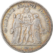 Münze, Frankreich, Hercule, 5 Francs, 1848, Paris, S+, Silber, KM:756.1