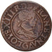 Moneda, Francia, Louis XIII, Double Tournois, 1622, Paris, BC+, Cobre, CGKL:388