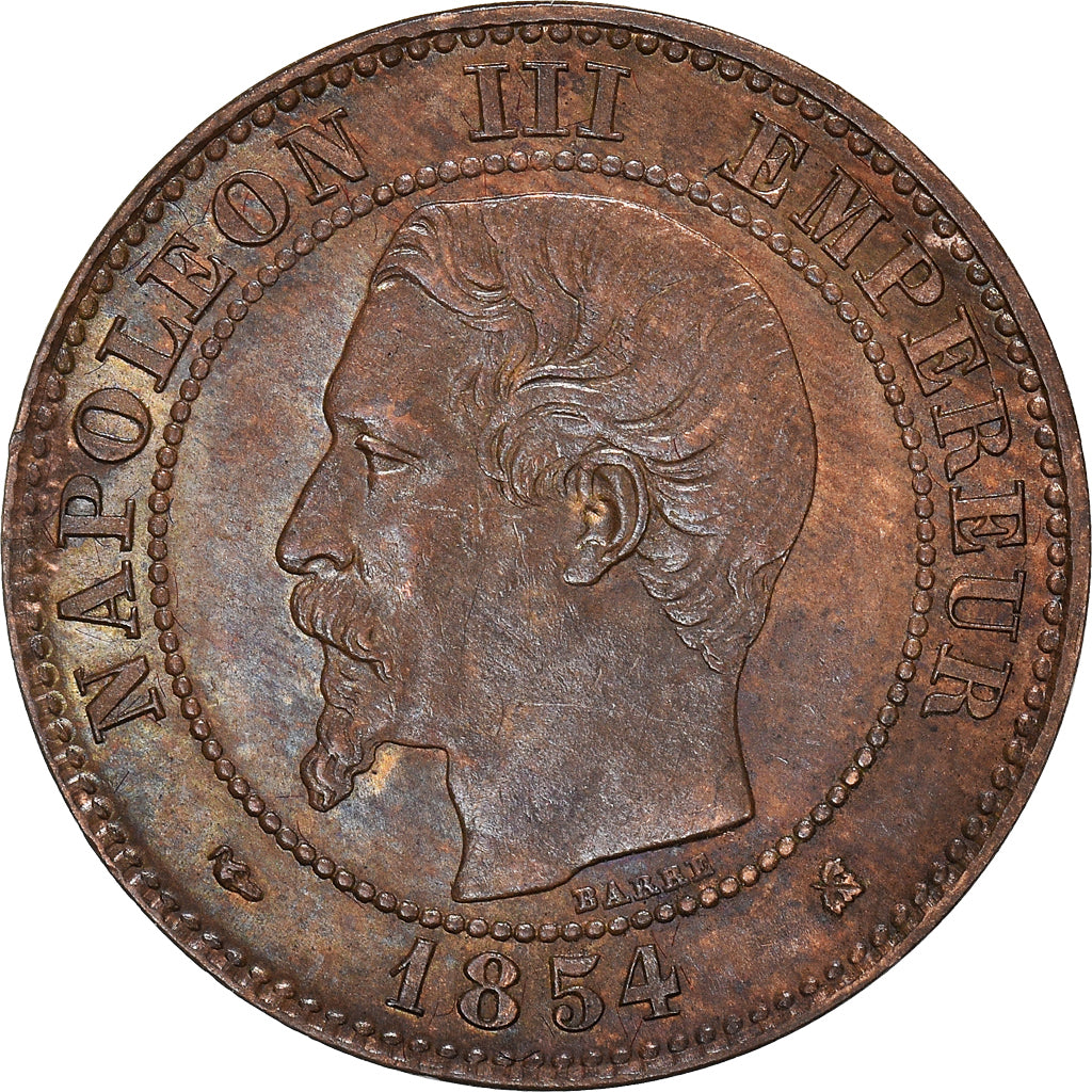 Moneta, Francja, Napoleon III, Napoléon III, 2 Centimes, 1854, Bordeaux