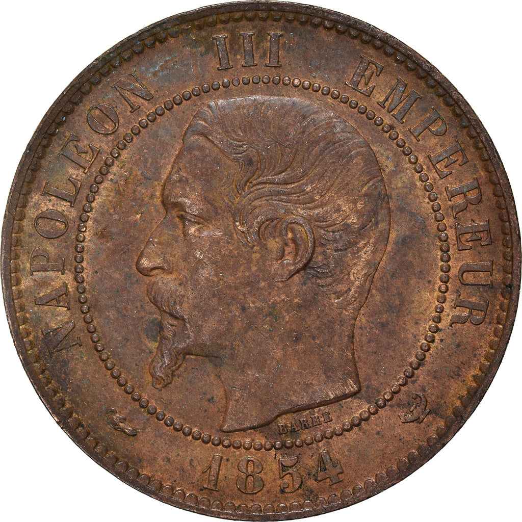 Coin, France, Napoleon III, Napoléon III, 10 Centimes, 1854, Lille, AU(50-53)