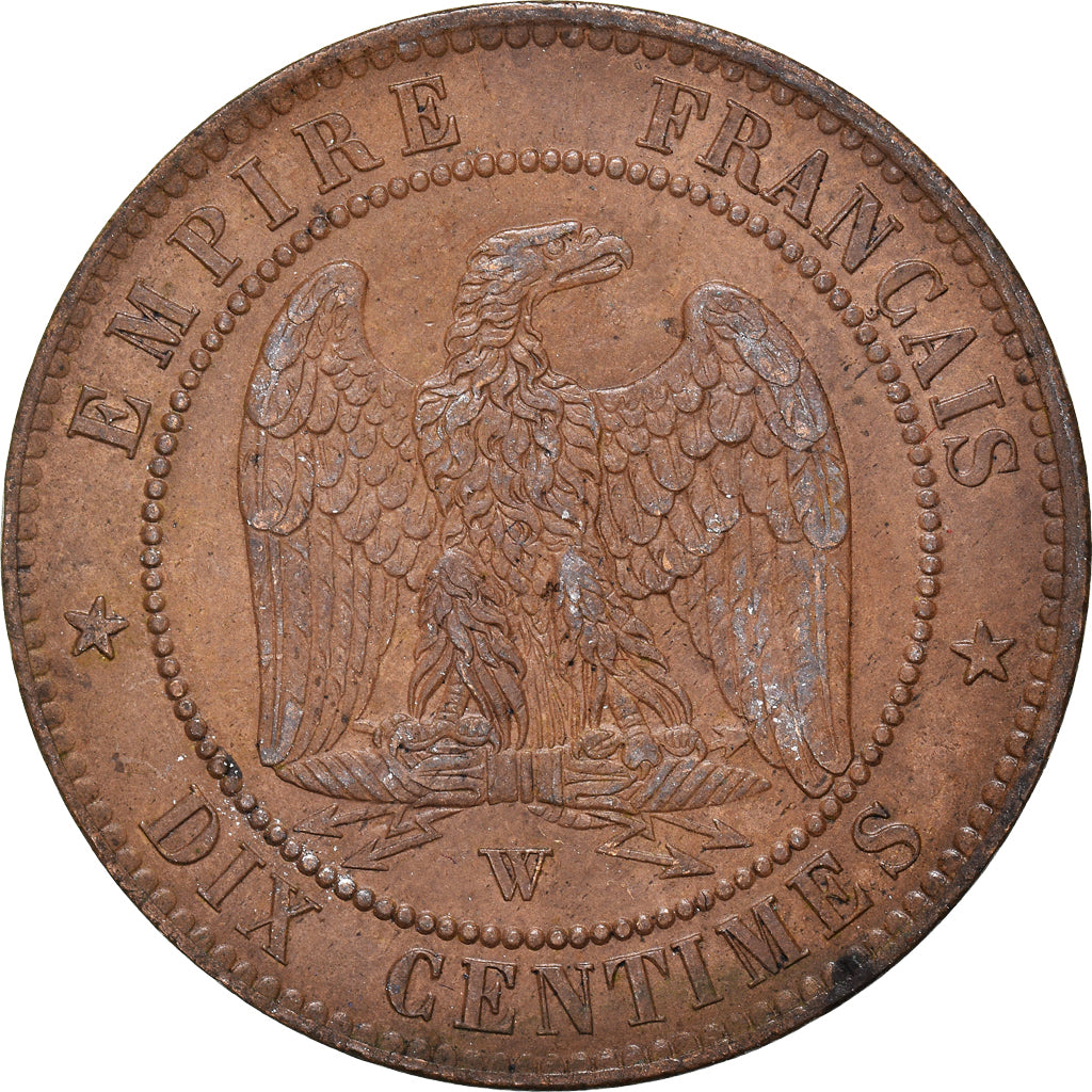 Coin, France, Napoleon III, Napoléon III, 10 Centimes, 1854, Lille, AU(50-53)