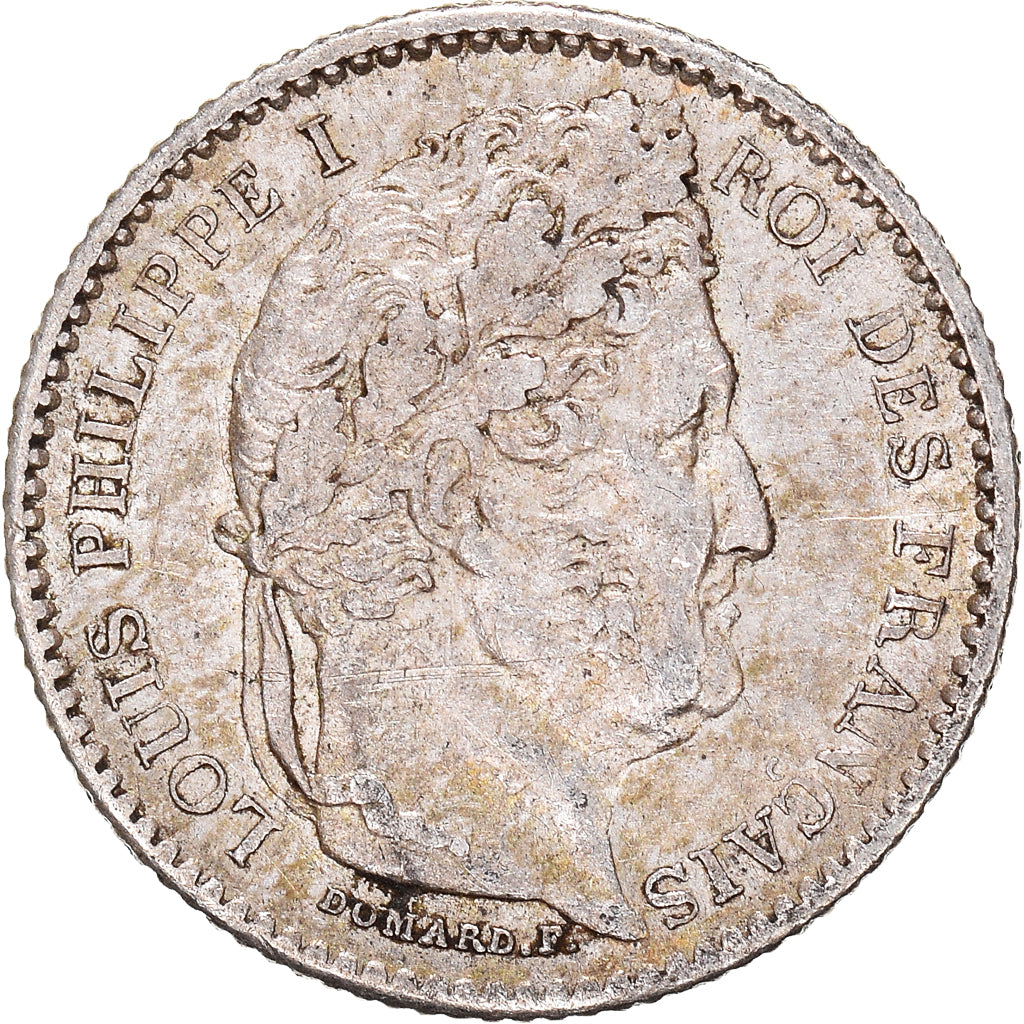Coin, France, Louis-Philippe, 25 Centimes, 1847, Paris, AU(50-53), Silver