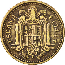 Espagne, Peseta, 1944, TTB, Aluminum-Bronze, KM:767