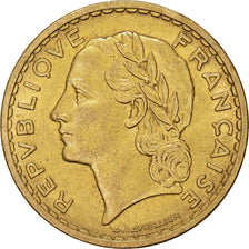 Munten, Frankrijk, Lavrillier, 5 Francs, 1938, ZF, Aluminum-Bronze, KM:888a.1