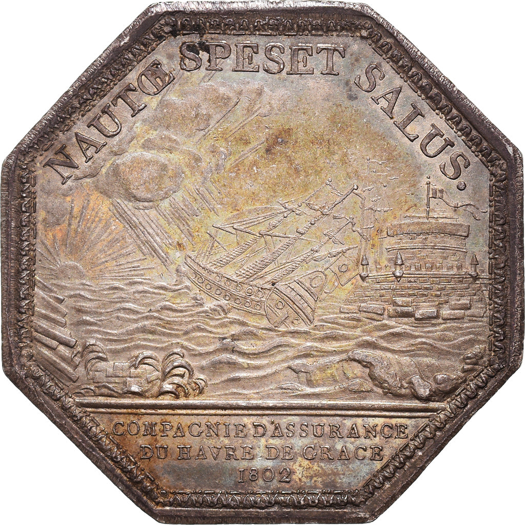 France, Token, Le Havre, Compagnie d'Assurance Maritime, 1802, MS(60-62)