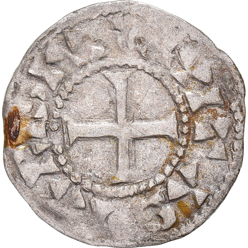 Coin, France, Robert II, Obol, Paris, Rare, EF(40-45), Silver, Duplessy:5